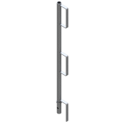 SET | with 1 multi safety clamp | and guardrail post | Single item:Multi railing post